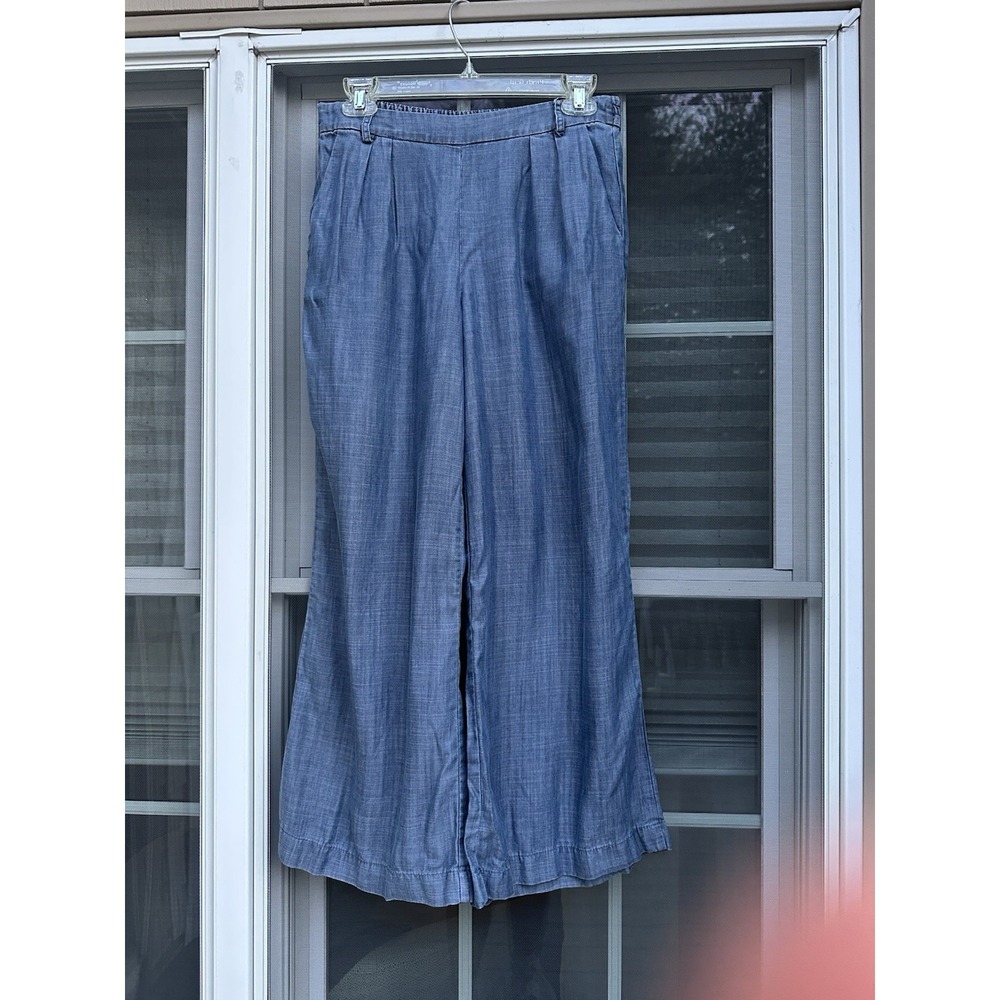 Current Air Los Angeles Cropped Wide-leg Trousers Size Small denim